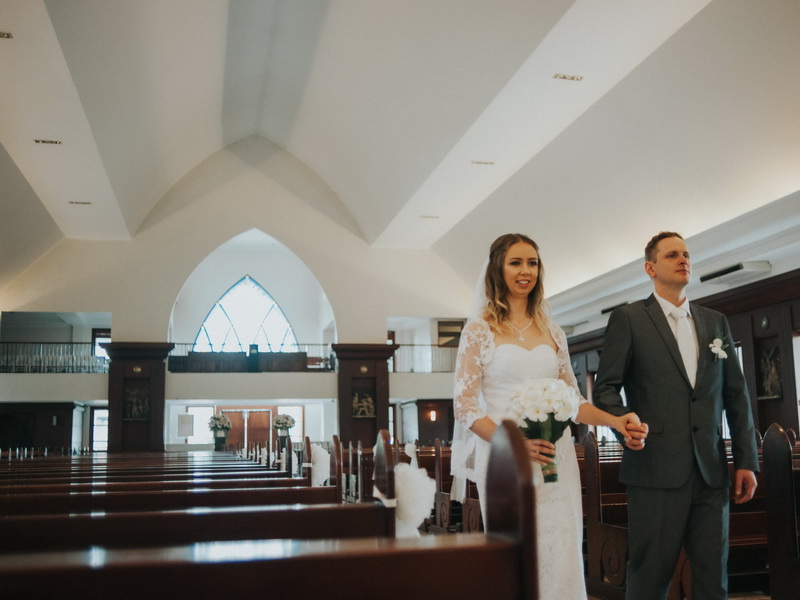 Ślub w kościele w Kucie