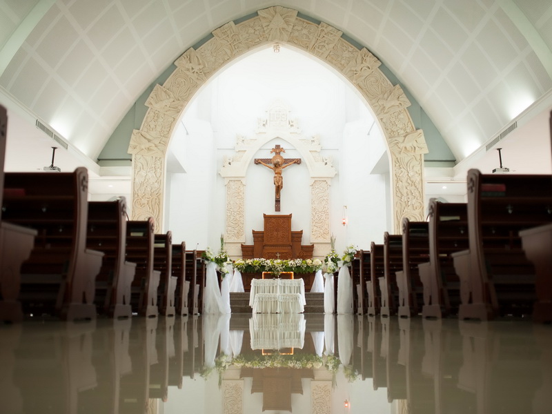 Ślub w kościele w Nusa Dua